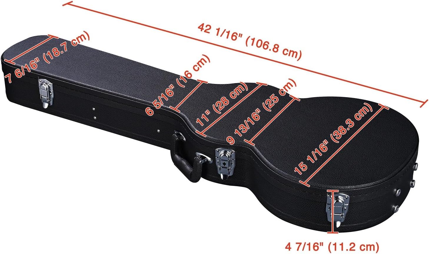 Black Lockable Electric Guitar Hard Case L423281