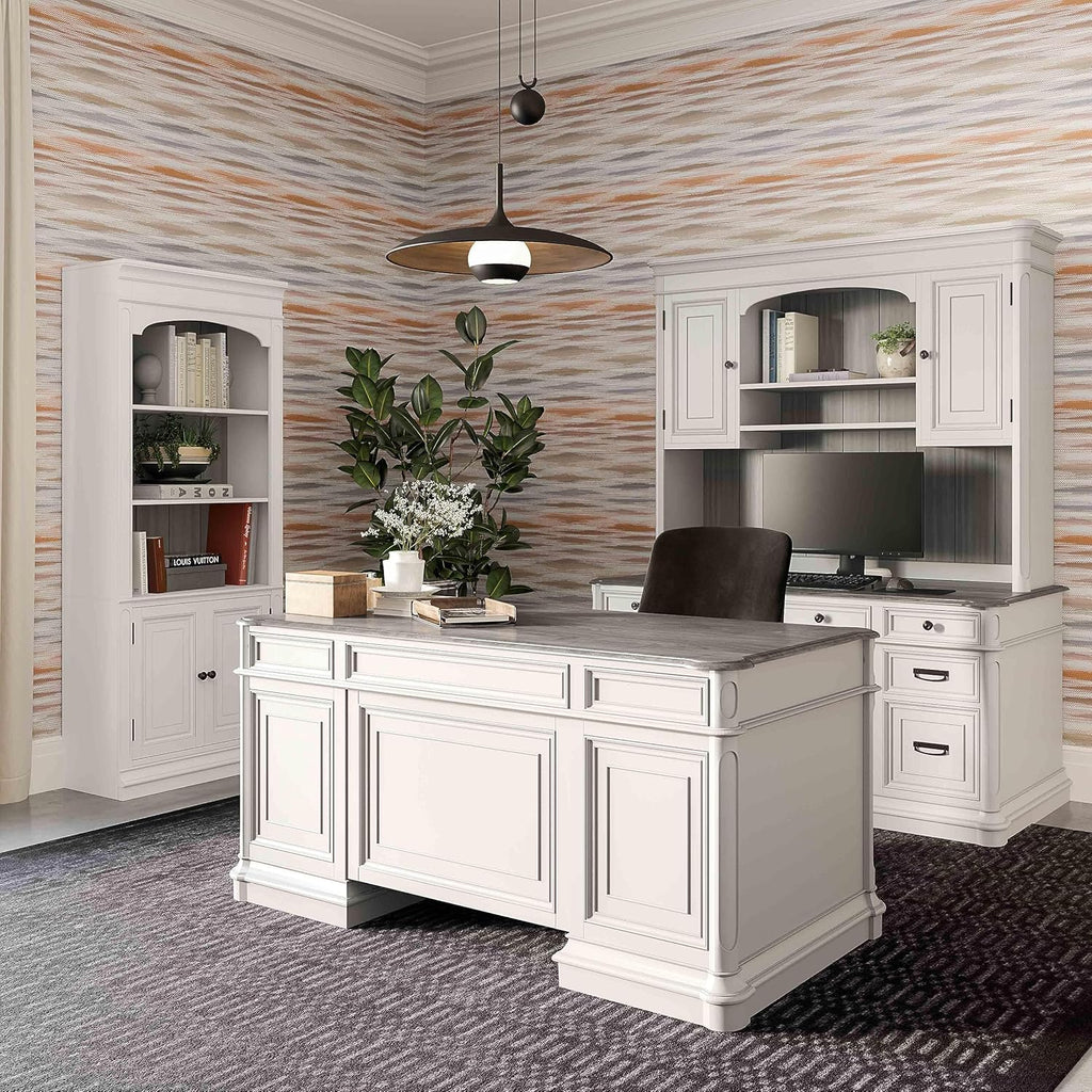 White 78" Wood Bookcase Y290958