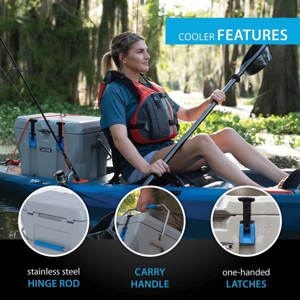 28 Quart Polyethylene Cooler, Sky Blue F928