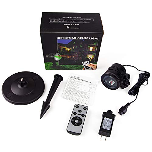Red and Green LED Star Show Projector Light Q39876