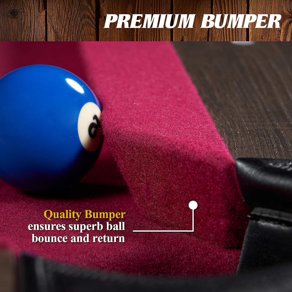 7.5' Drop Pocket Table with Pool Ball and Cue Stick Set P274