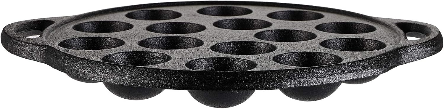 Non-Stick Cast Iron Aebleskiver Pan, 1.5" diameter Z38642