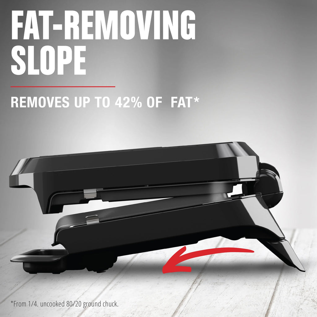 Black 4-Serving Removable Plate Grill and Panini C322