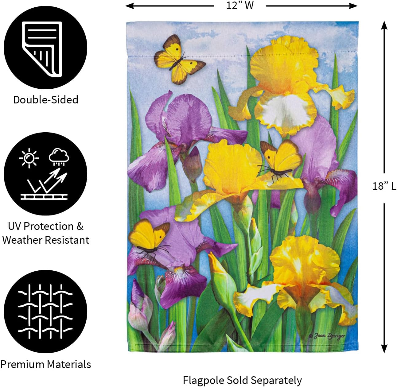Suede Garden Flag 12x18 double sided V229368