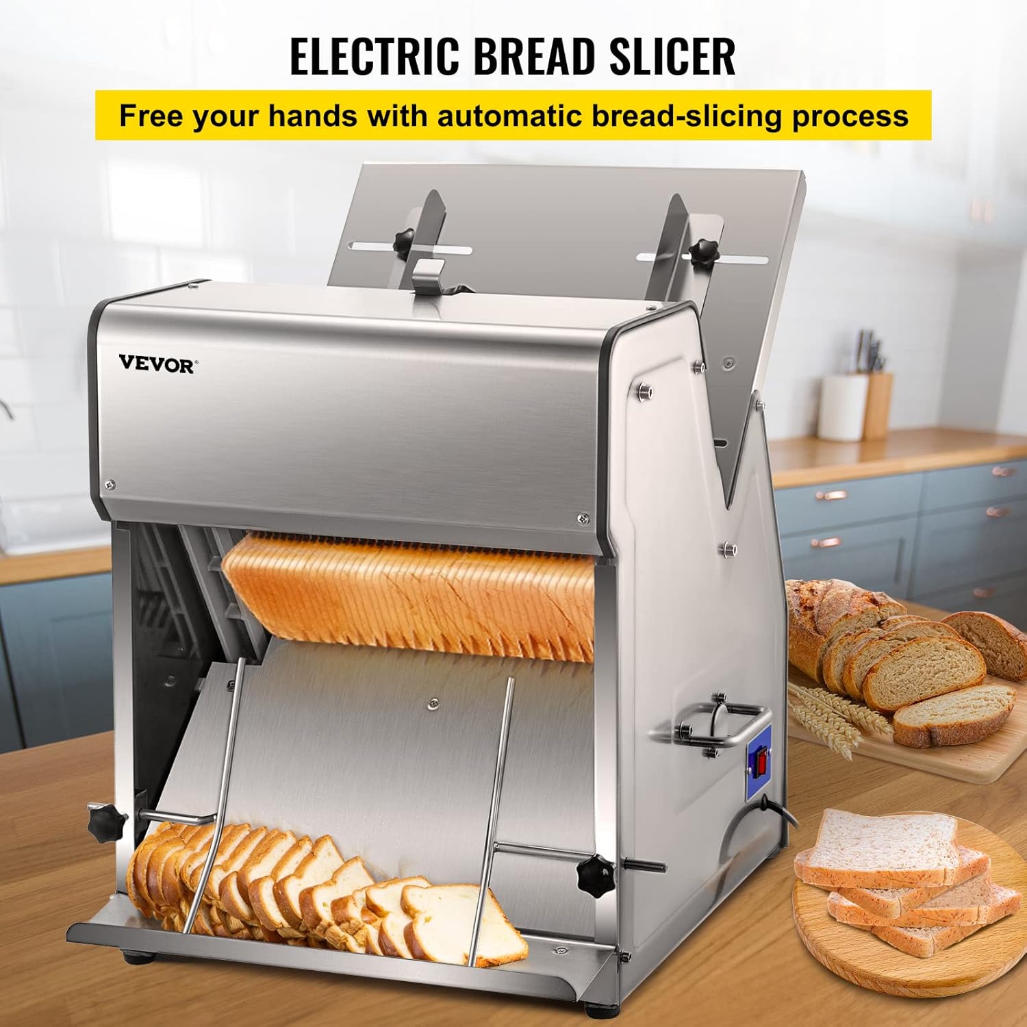 12mm Electric Bread Slicer 31PCS 110V Bread Cutter E92748