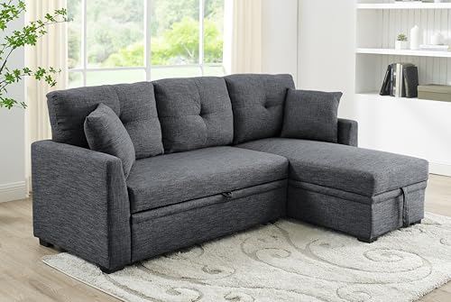 Oversized Corduroy U-Shaped Sectional Sofa with Chaise Lounge and 7 Toss Pillows Z499028