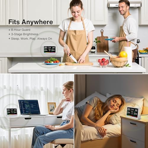 16 in 1 Air Quality Monitor with 7" Display White V455591