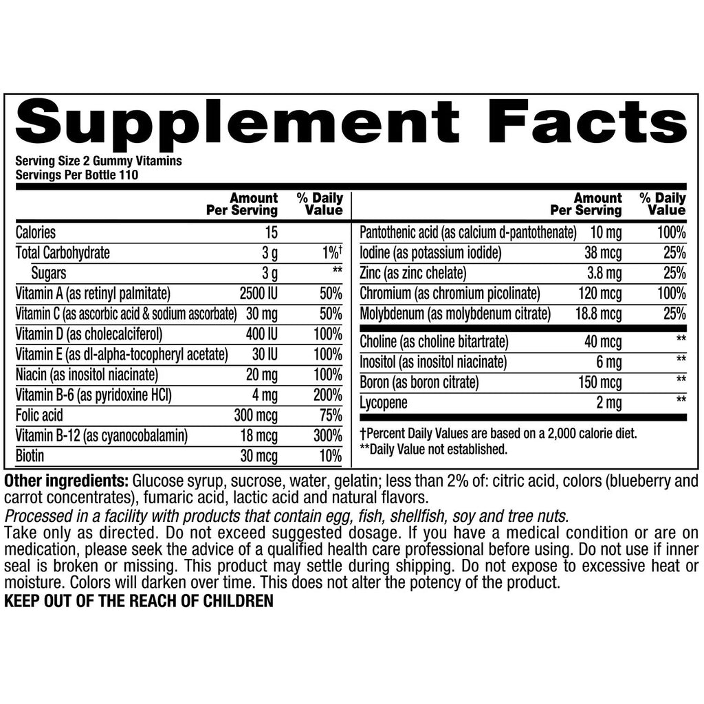 220 ct. Men's Multivitamin Gummies W837