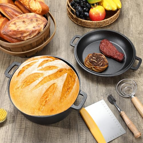 Pre Seasoned Cast Iron Dutch Oven with Lid I2984