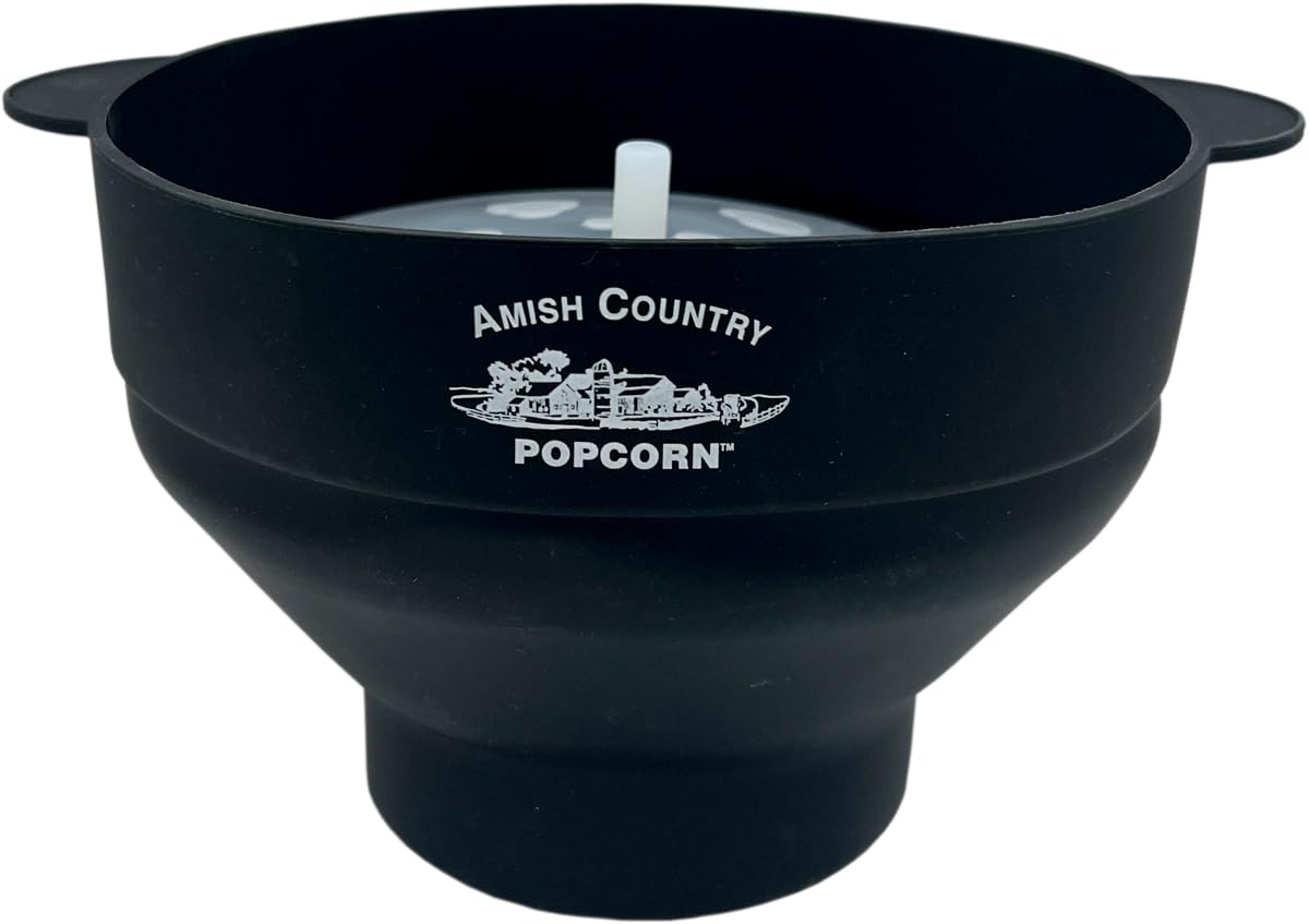 4 Ounce Variety Kernel Gift Set (10 Pack Assorted) and Black Silicone Popcorn Popper Bundle N298681