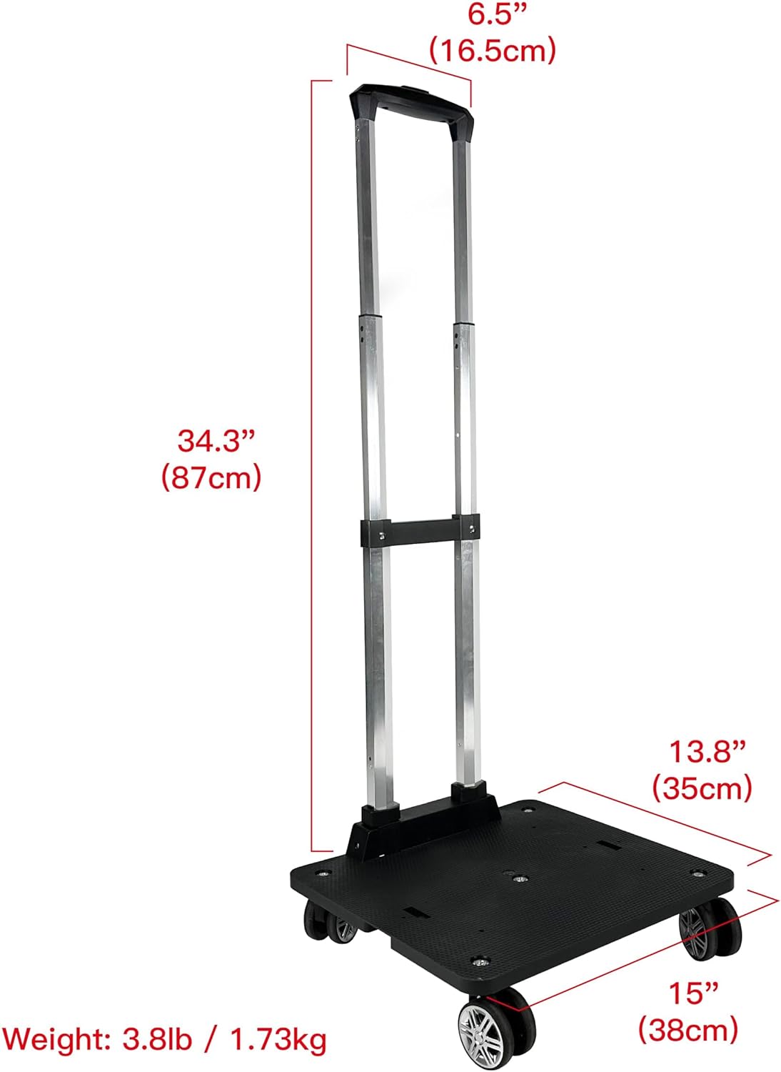 Spinner Wheelbase Luggage Cart J5402