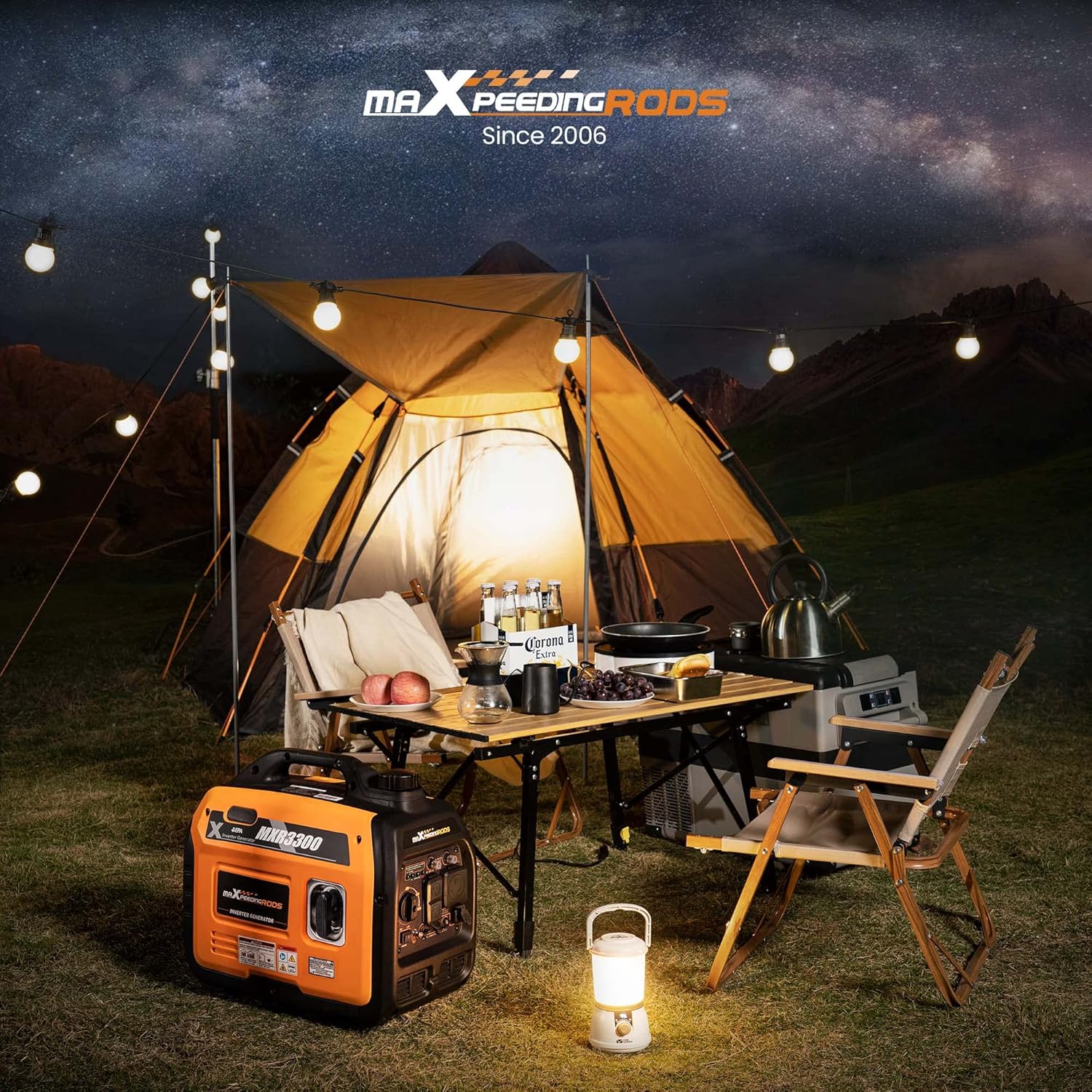Portable Inverter Generator 3000W/3300W, Gas Powered Quiet Generator, EPA Compliant S2057