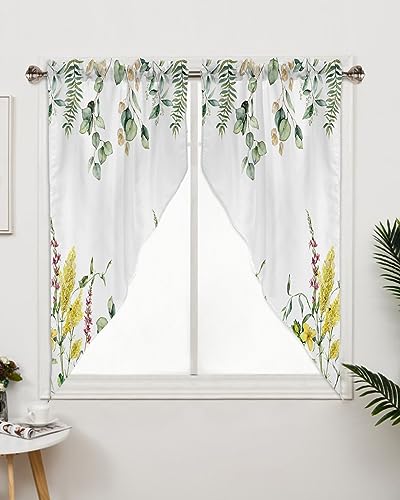 36"x45" Floral Valances Window Curtains 2 Panel Sets Z377