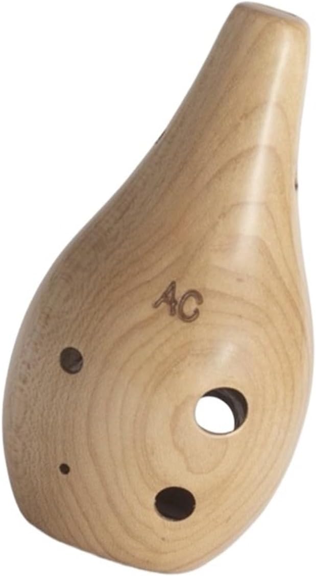 Solid Wood 6-hole Alto Ocarina F7429