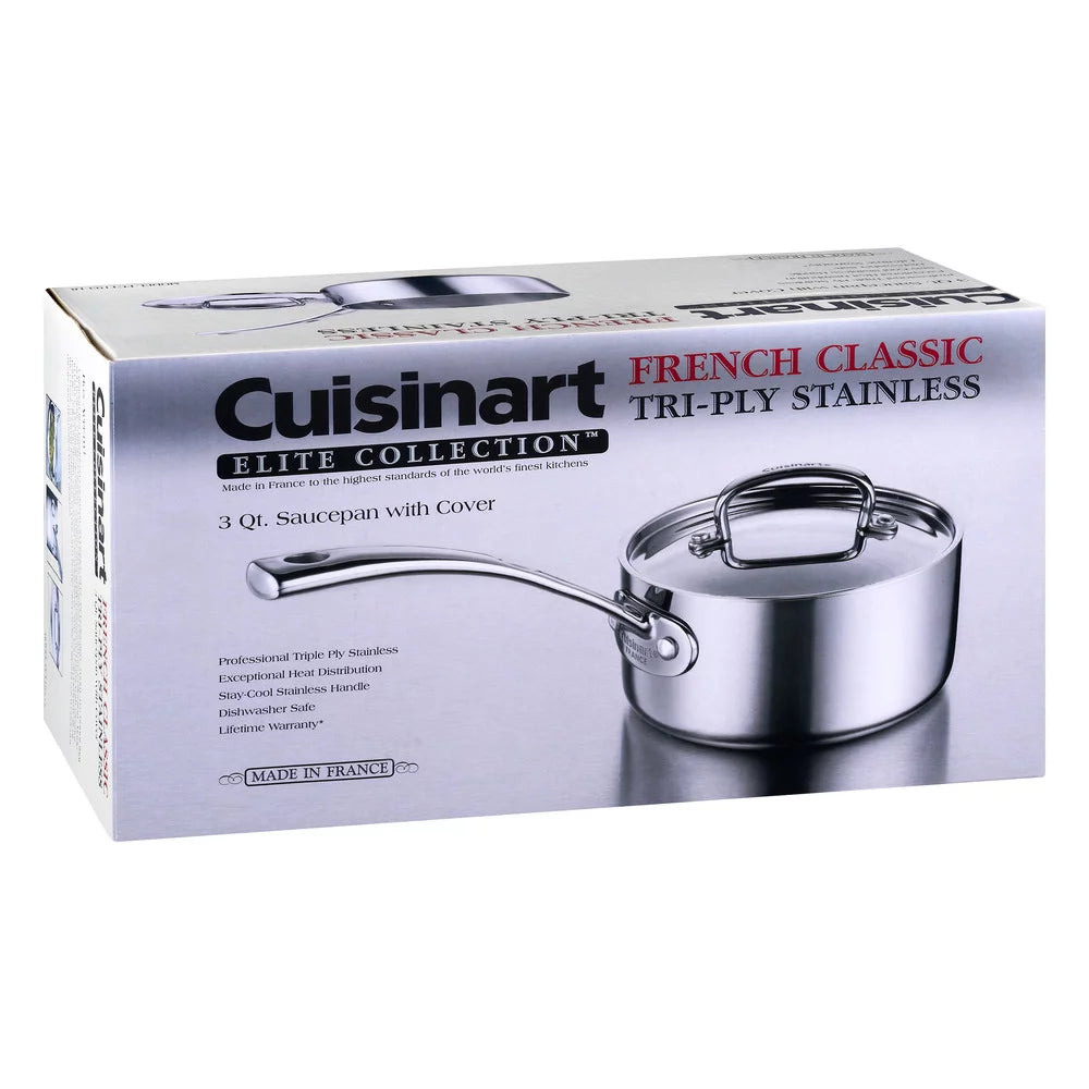 3 Quart Tri-Ply Stainless Saucepan N3566