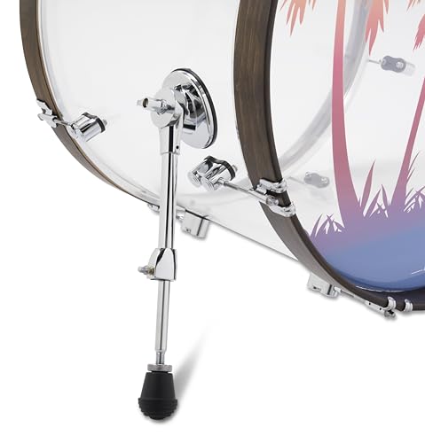 4-Piece Clear Acrylic Drum Set Shell Pack O603