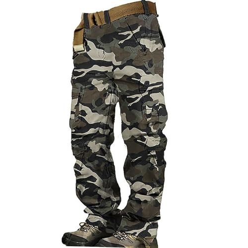 Mens Black Cargo Pants Lightweight Sweatpants D27527