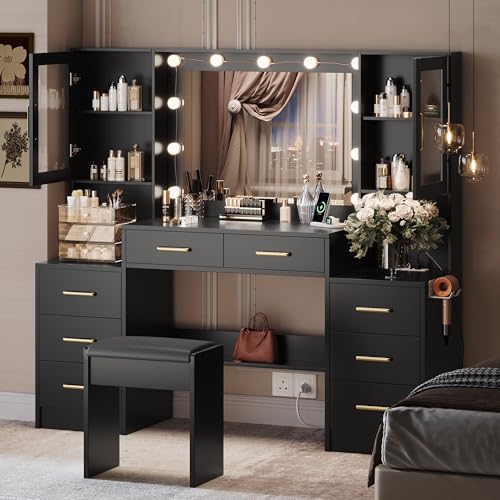 White Vanity Table with Drawer Dresser, 5 Drawers Z627082