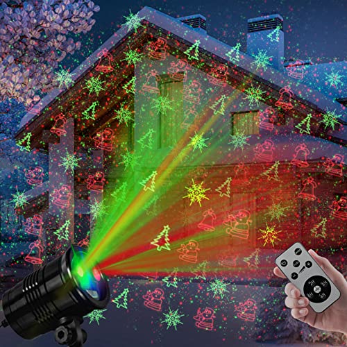 Red and Green LED Star Show Projector Light Q39876