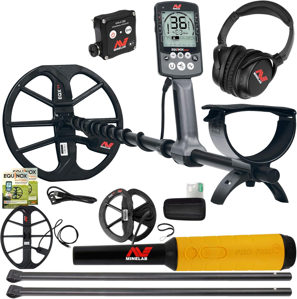 Metal Detector with 6" & 15" Coils W5196