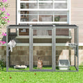 Wooden Outdoor Cat Enclosure Run Playpen Catio P999