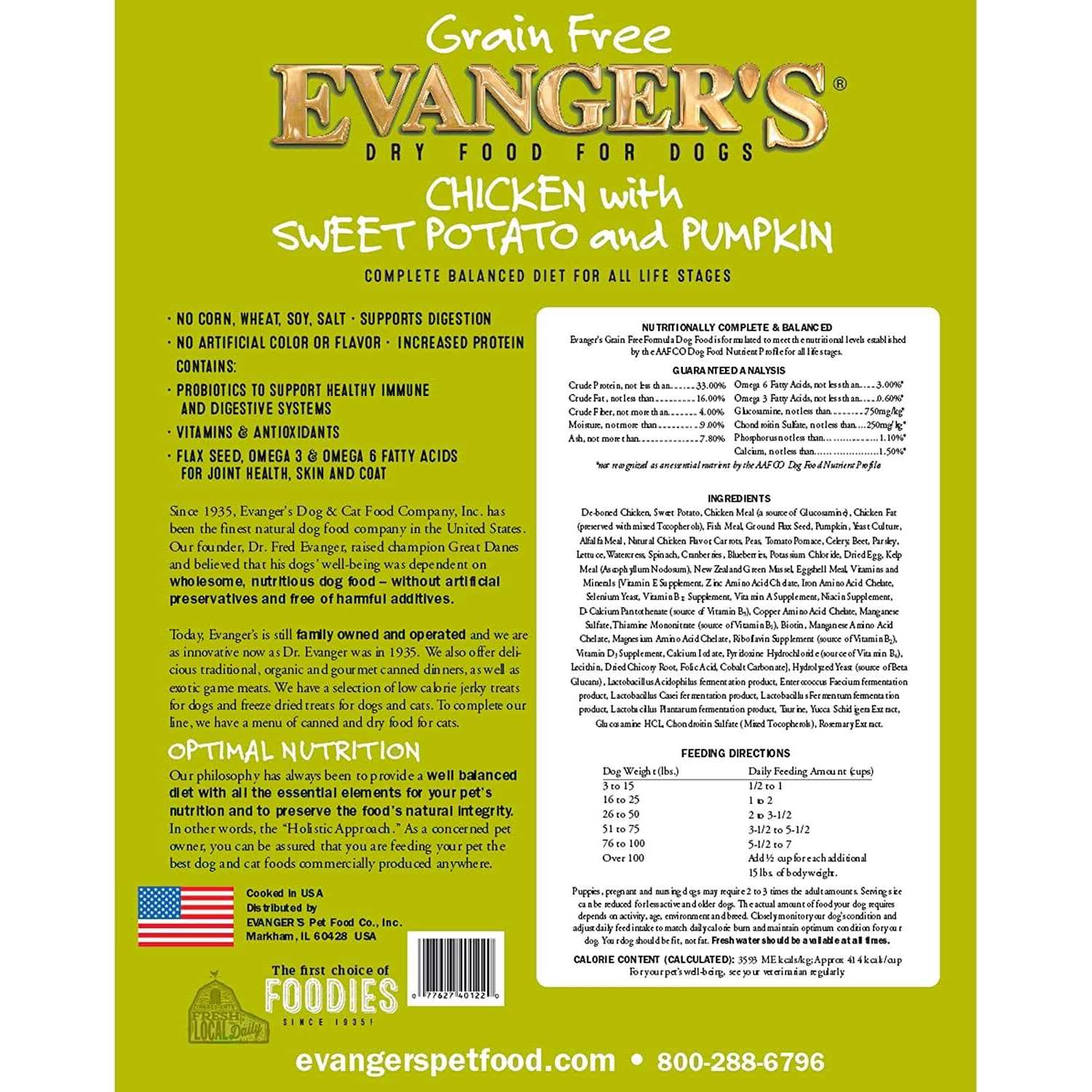 Chicken Sweet Potato & Pumpkin Grain Free Dry Dog Food Y94722