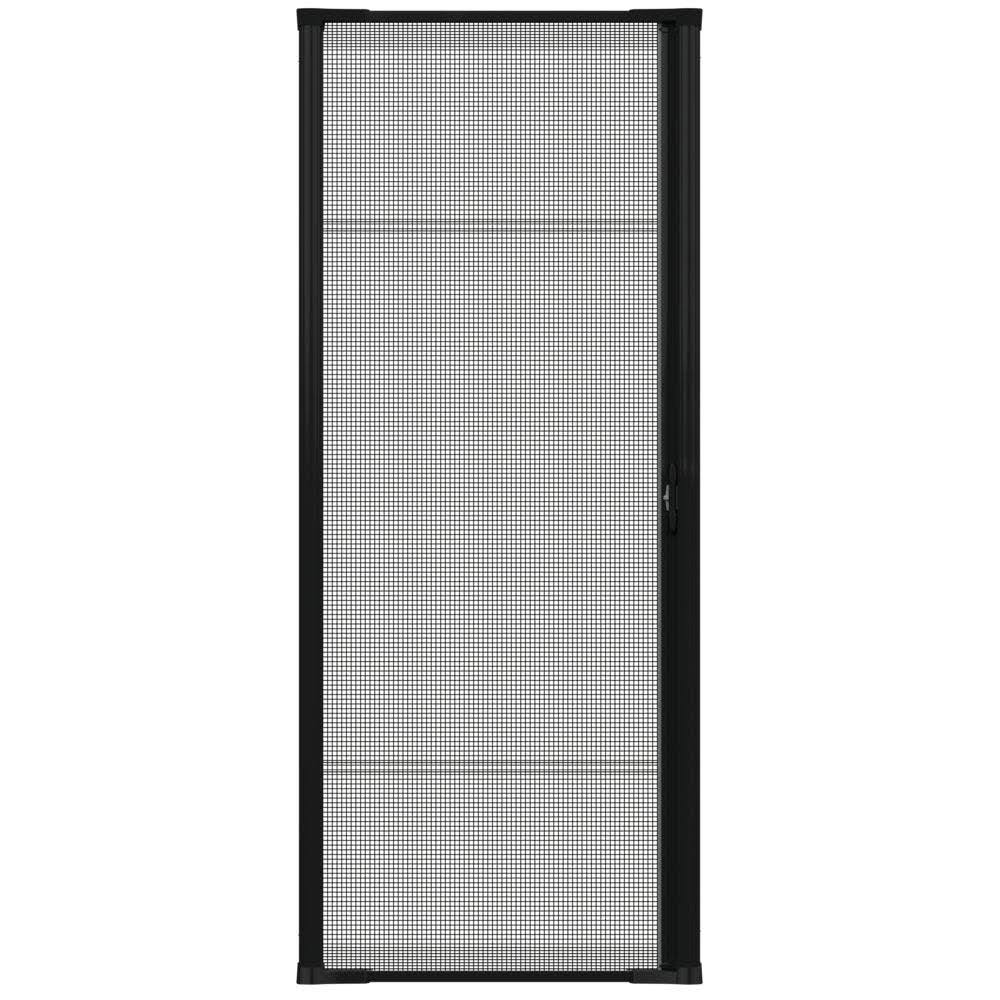 Black Aluminum Frame Retractable Screen Door C40465