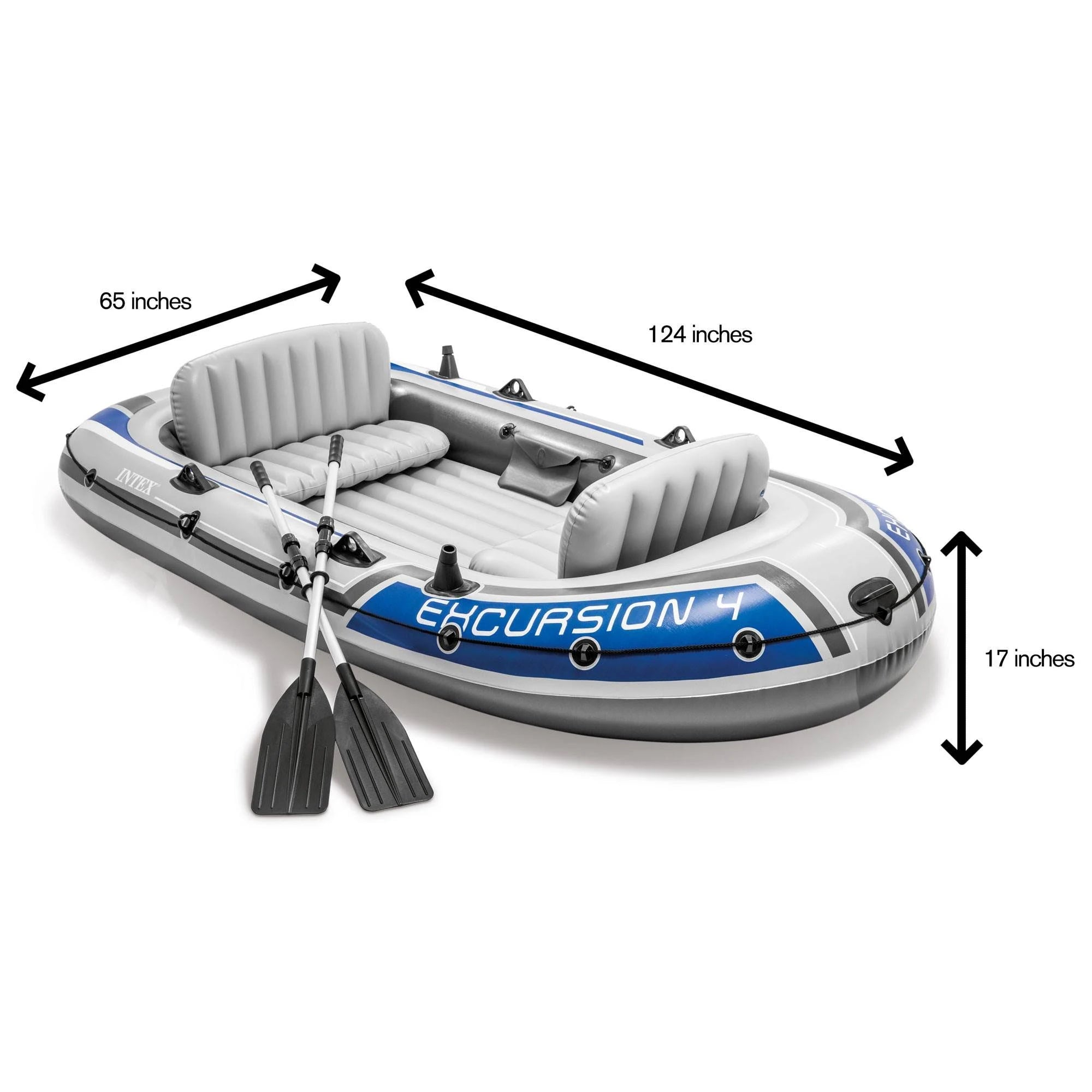 Inflatable Rafting Boat Set with 2 Oars N492096
