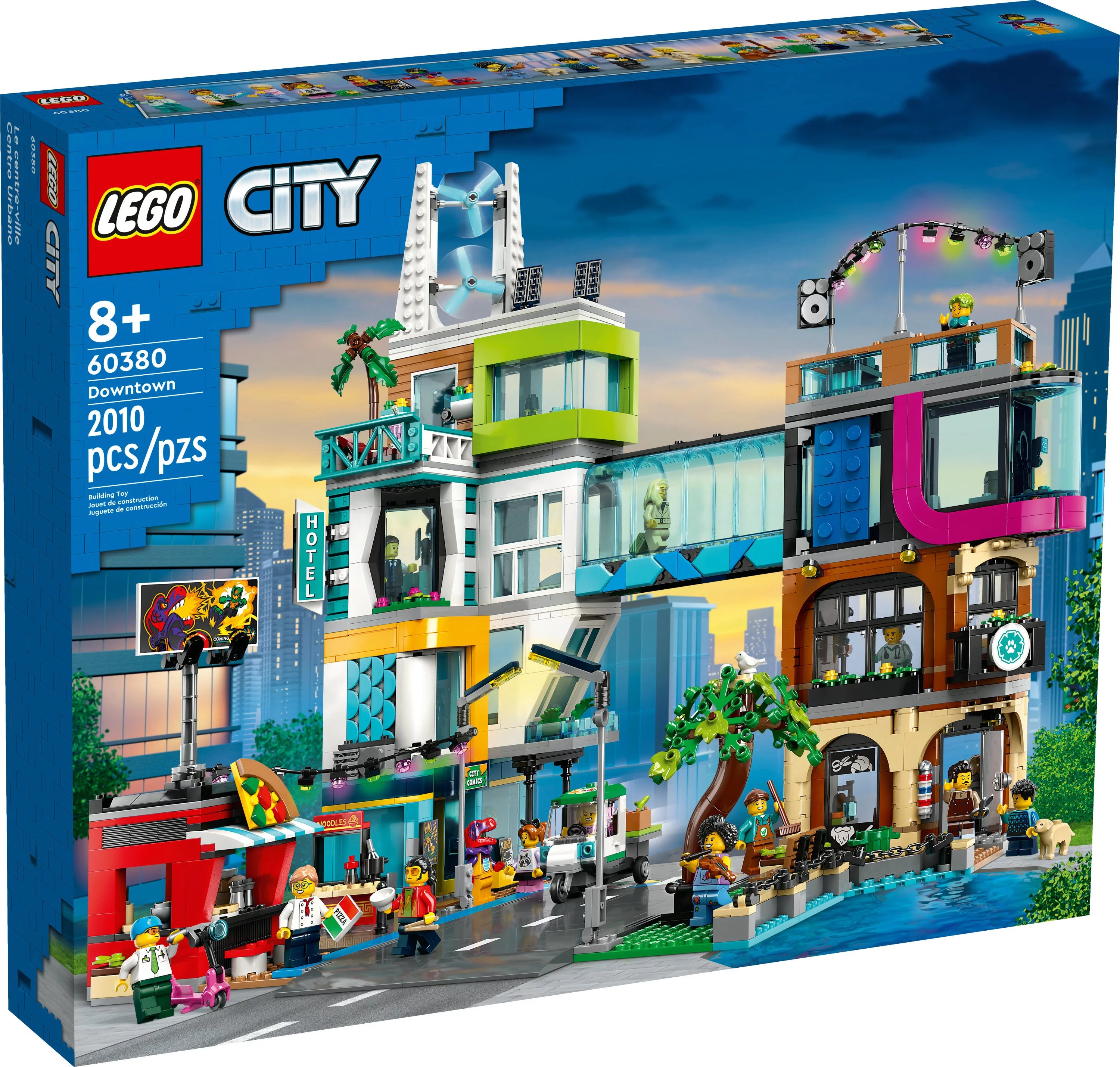 LEGO City Building Toy Set with 14 Minifigure Characters and Dog Figure D9998
