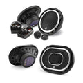 450W 6.5" 2-Way Component Car Speakers System + 450W 6" x 9" 3-Way Coaxial Car Speakers Bundle Y571