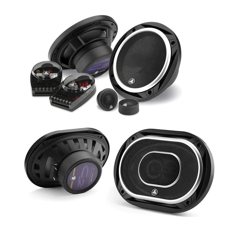 450W 6.5" 2-Way Component Car Speakers System + 450W 6" x 9" 3-Way Coaxial Car Speakers Bundle Y571