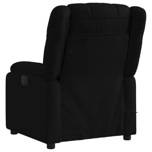 Black Fabric Massage Recliner Chair with 6Point Vibration Massage X968702