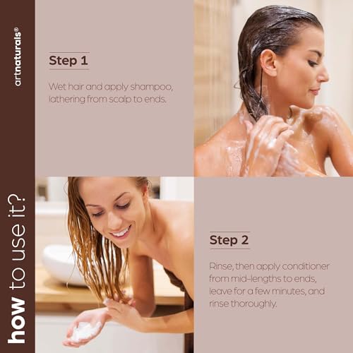 Argan Oil Shampoo and Conditioner Set Sulfate-Free Formula with Moroccan Oil and Keratin 16 Fl Oz 2 PK D4199