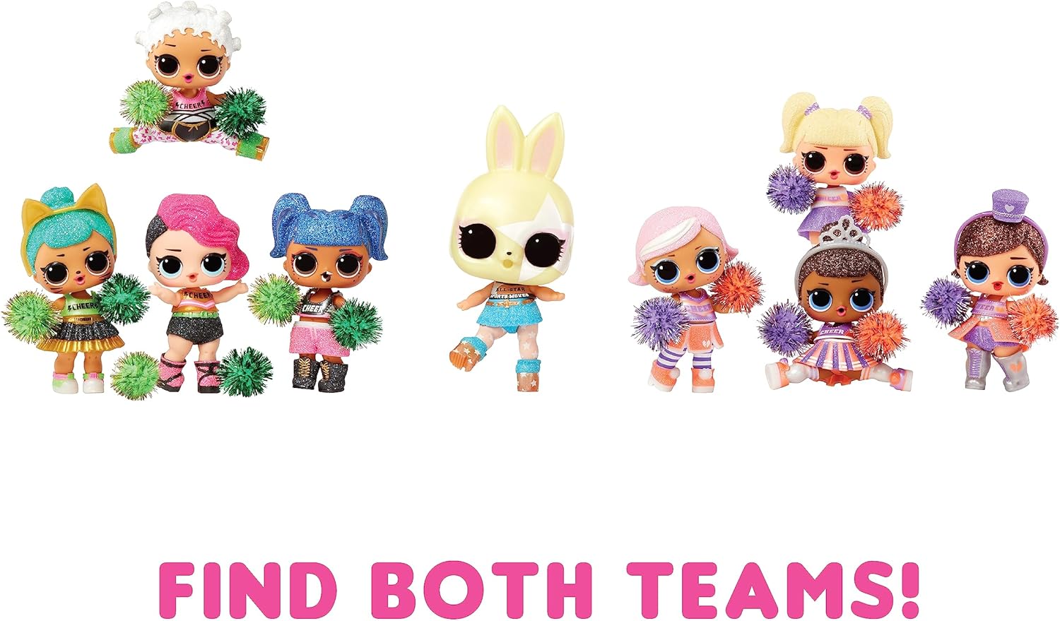 Cheerleading Doll with Mix and Match Outfits Shoes Accessories S309857