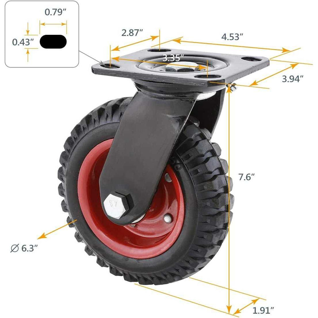 Swivel Heavy Duty Industrial Caster G6898