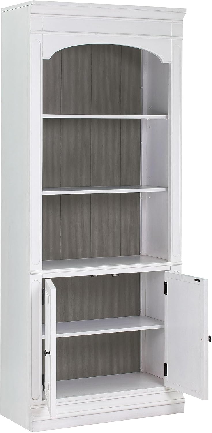 White 78" Wood Bookcase Y290958