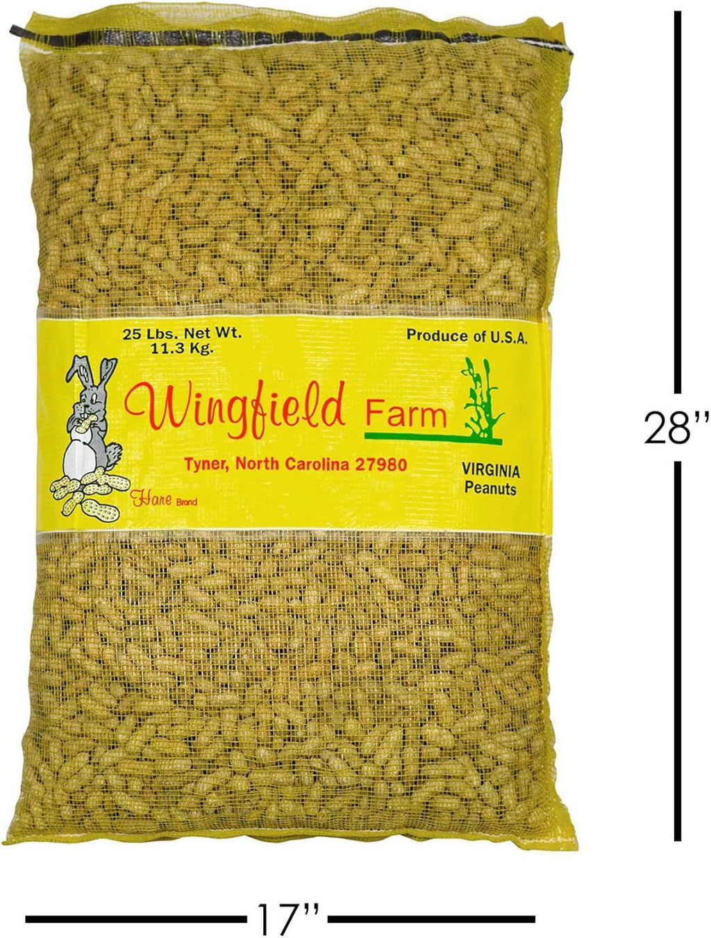 25 Pound Virgin In Shell Raw Peanuts U71377