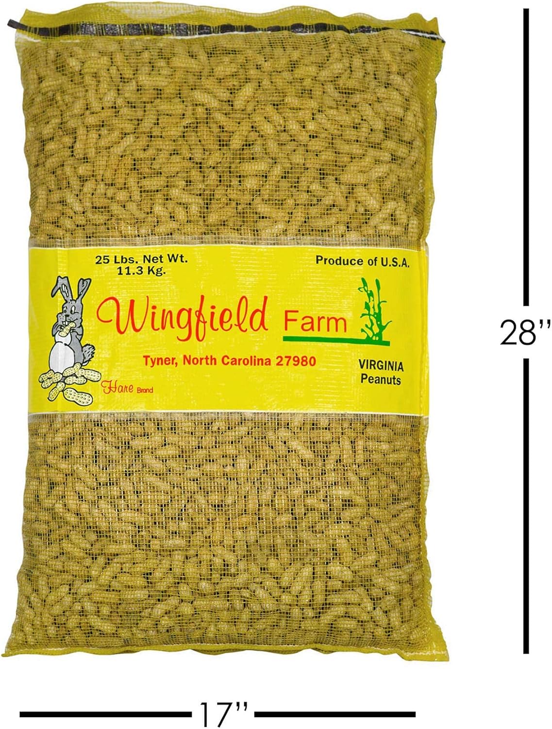 25 Pound Virgin In Shell Raw Peanuts U71377