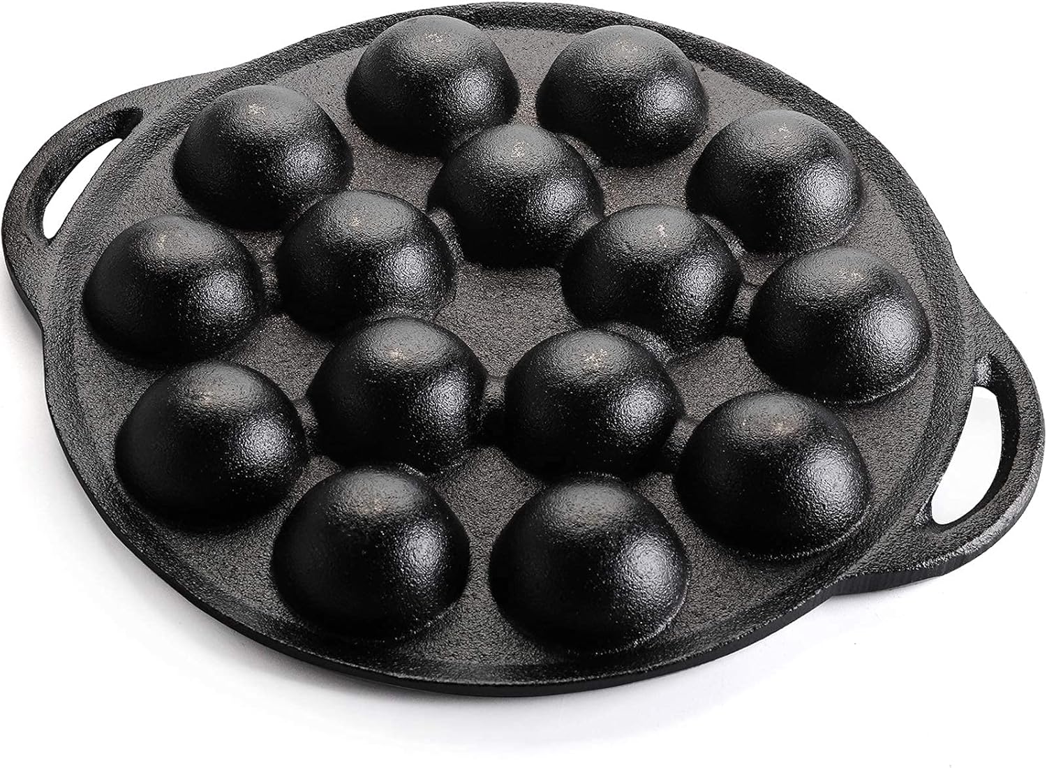 Non-Stick Cast Iron Aebleskiver Pan, 1.5" diameter Z38642