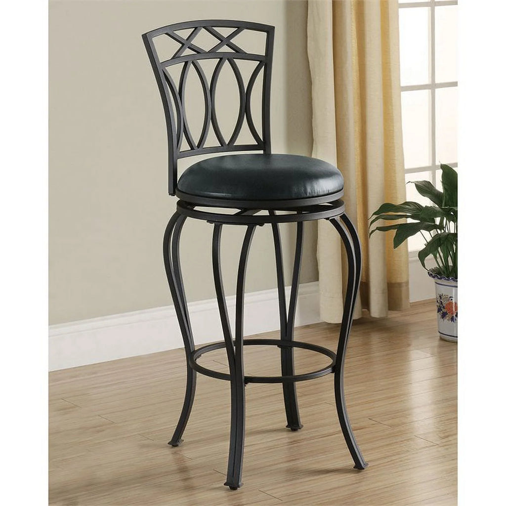 Black Metal Bar Stool Set of 3 S65772