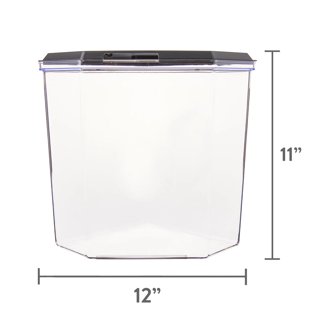 2.5 Gallon Plastic Black Aquarium with Accessories M13733
