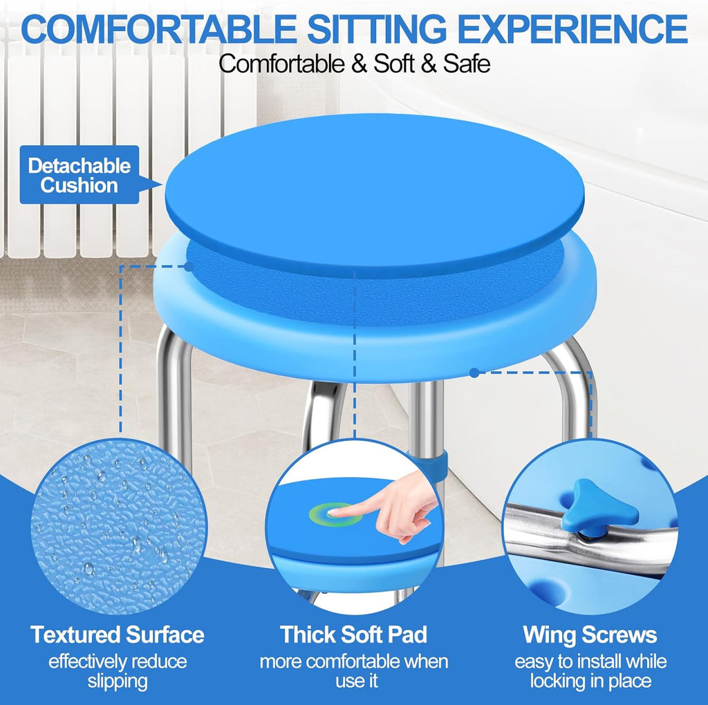 400LB Stainless Steel Round Shower Chair V50735