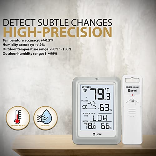Pink Wireless Weather Station with Remote Sensor A9980