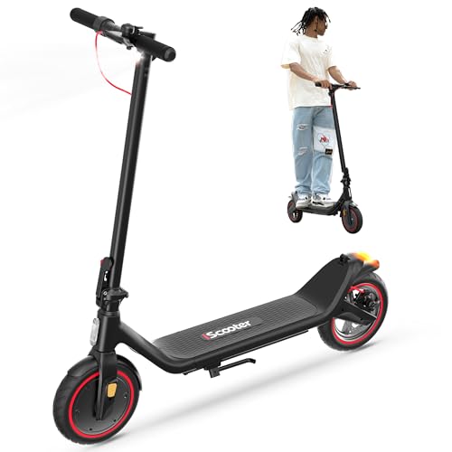 Electric Scooter, 18/12 Miles Long Range, 22/19/18 Mph Top Speed, Double Braking Systems O9153