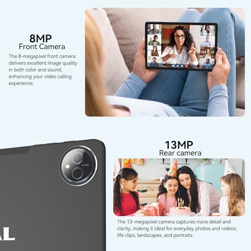 11 inch Android 14 Tablet, 128GB ROM 16GB RAM, 4G LTE, Octa-Core, 21MP Dual Camera, FHD Screen, 7000mAh N97075