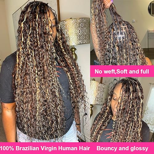100g 100% Unprocessed Brazilian Virgin Curly Braiding Human Hair Extensions T209