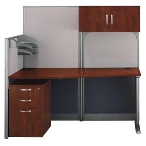 65W Pure White Desk with Storage and Drawers W615426
