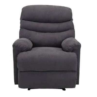 Gray Microfiber Manual Standard Recliner Y617993