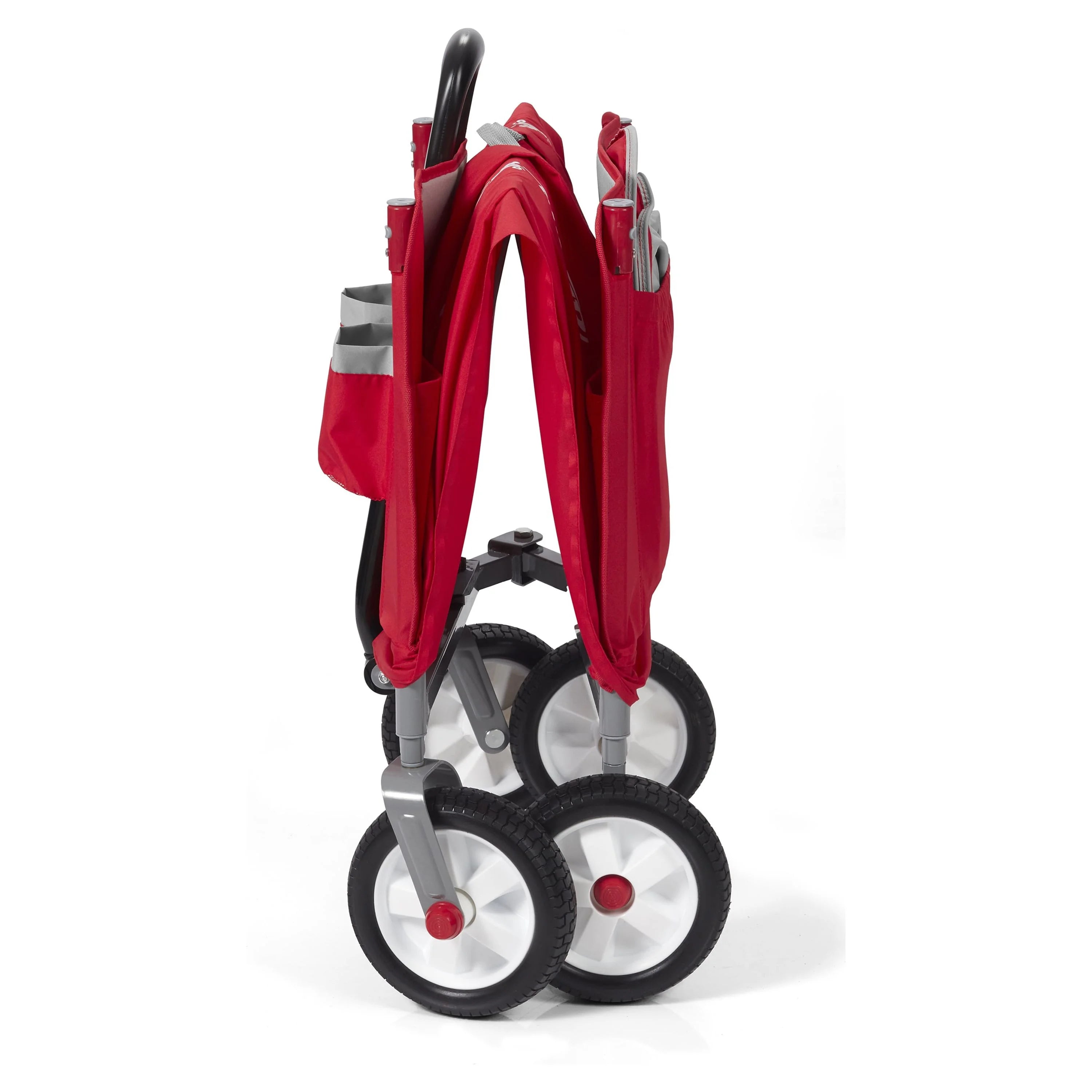 Red 3-in-1 Folding Kids Wagon with Canopy Q512