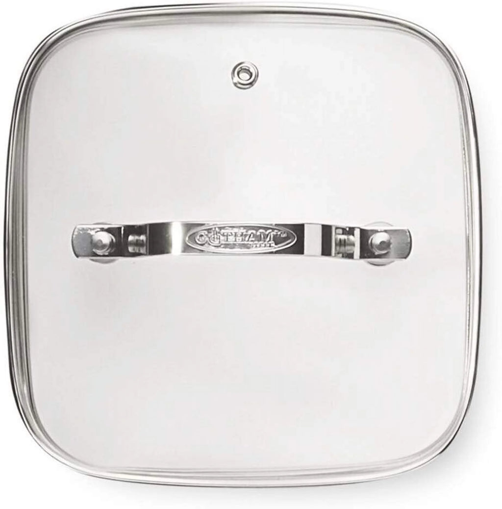 12.5" Square Tempered Glass Frying Pan Lid J211952